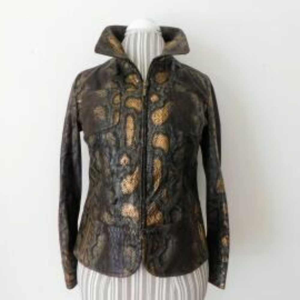 Bamboo Traders Snakeskin Print Jacket